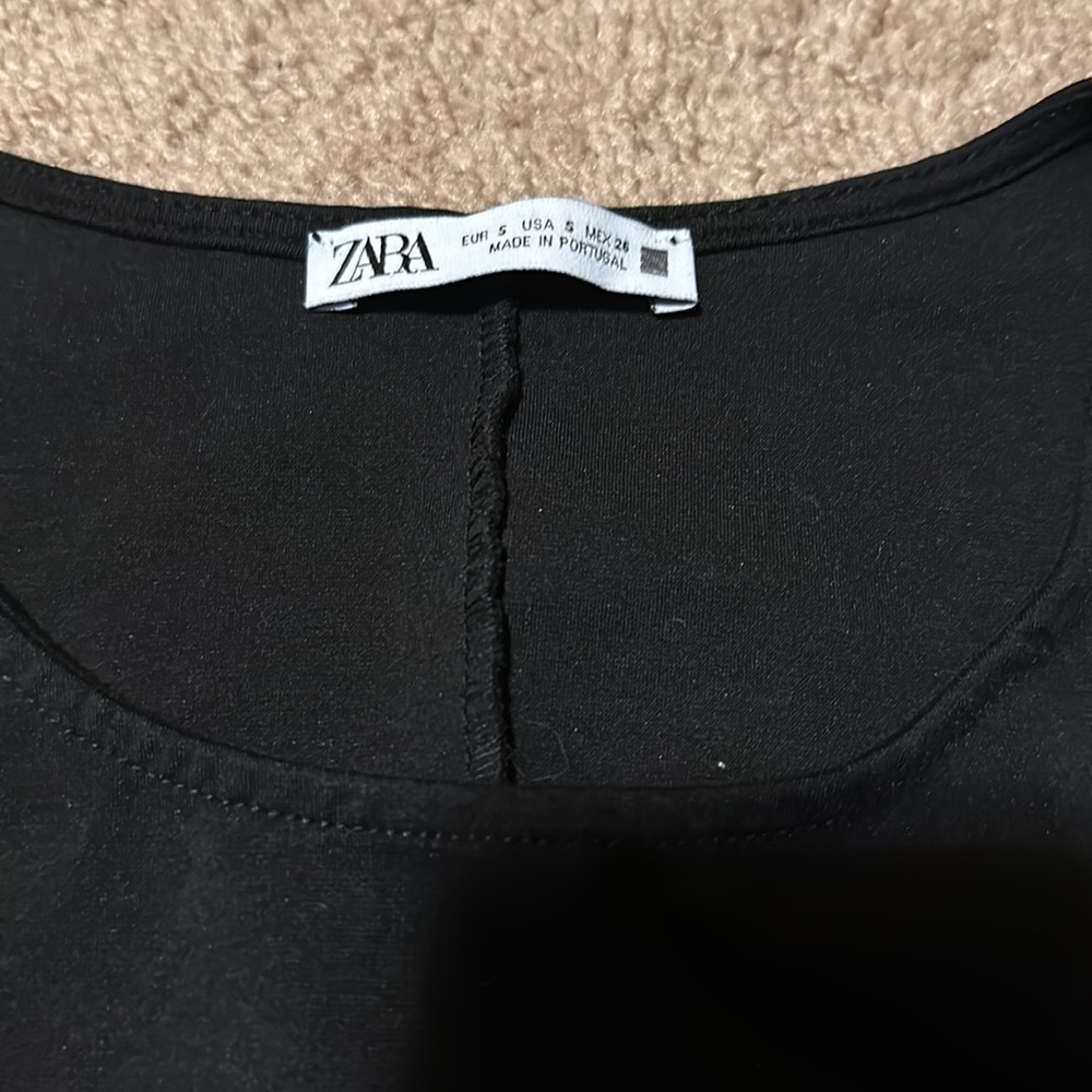 Black crop Zara top - Picture 2 of 2